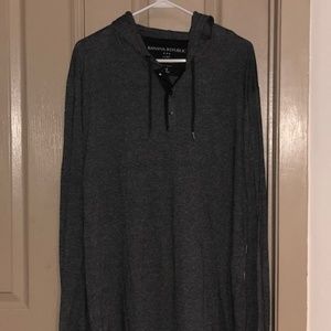 Banana Republic Grey Button Up Hoodie